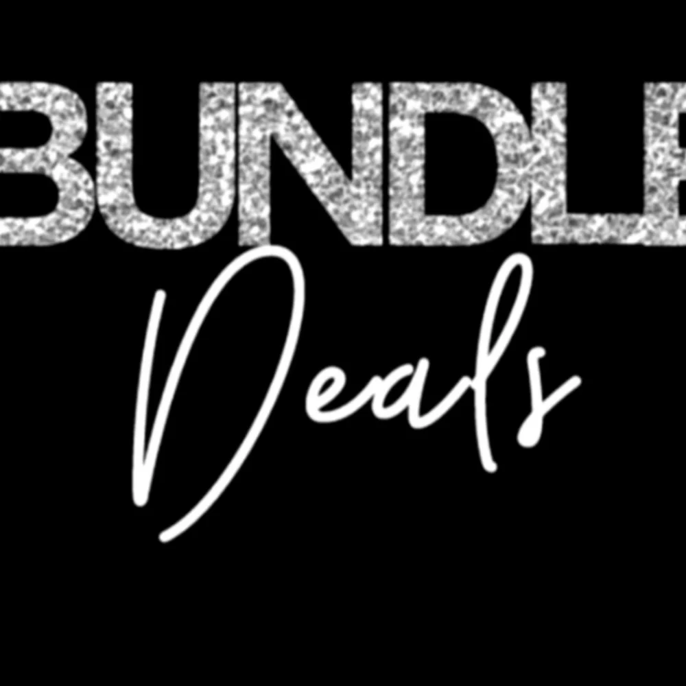 Glittery Silver Bundle Deals Sign